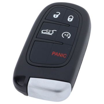 Fiat 4-knapps Smart Key med panikknapp med elektronik - PCF7945M - Hitag AES - GQ4 54T